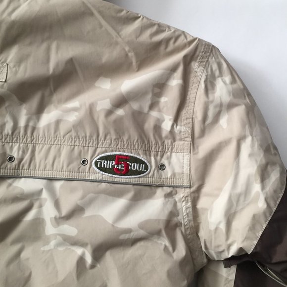 Men's Khaki Camo Snow Jacket, Triple Five Soul Men's US Size S, Brand New - Picture 10 of 13